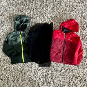 Lot of 2 toddler boy jackets